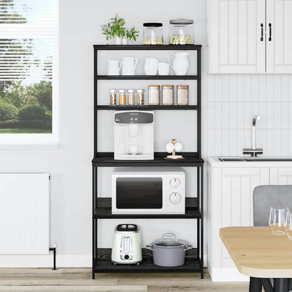 Mensola da cucina Rovere Nero 80 x 40 x 168 cm