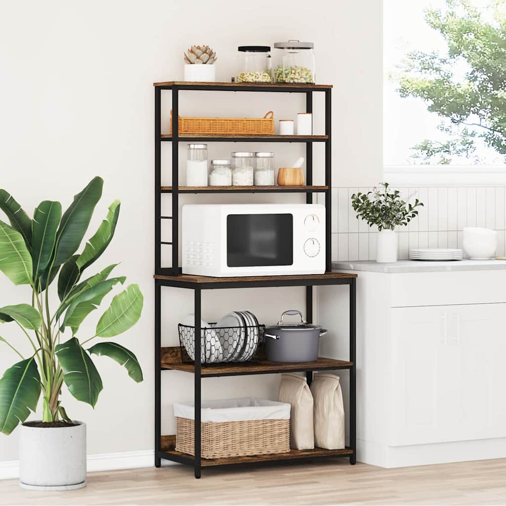 Mensola da cucina Rovere fumé 80 x 40 x 168 cm