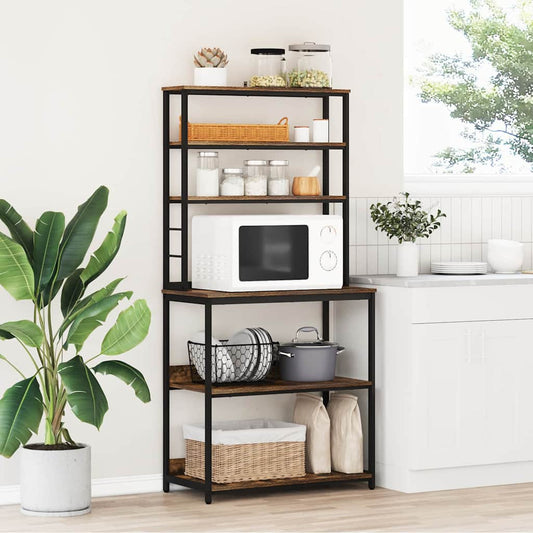 Mensola da cucina Rovere fumé 80 x 40 x 168 cm