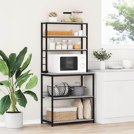 Mensola da cucina Grigio Sonoma 80 x 40 x 168 cm