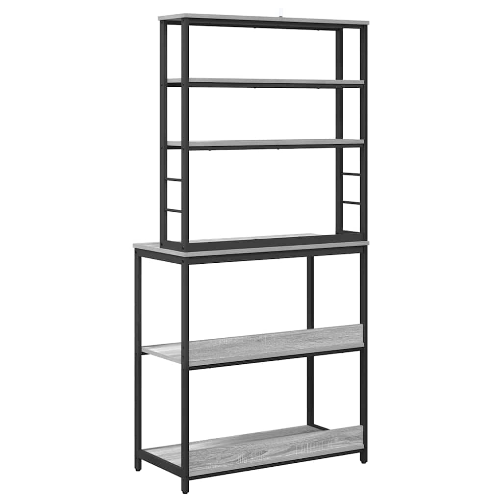 Mensola da cucina Grigio Sonoma 80 x 40 x 168 cm