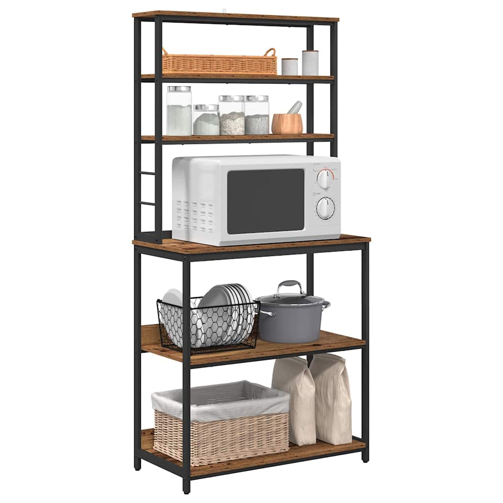 Mensola da cucina Legno vecchio 80 x 40 x 168 cm