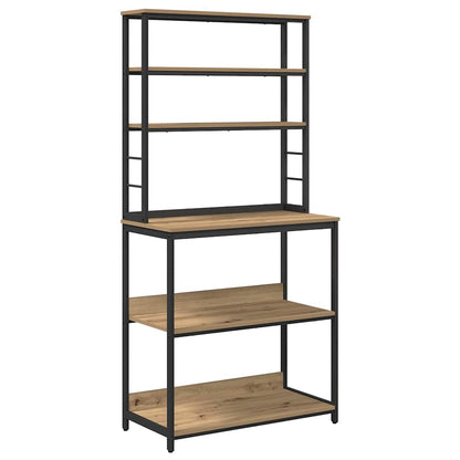 Mensola da cucina Rovere artigianale 80 x 40 x 168 cm