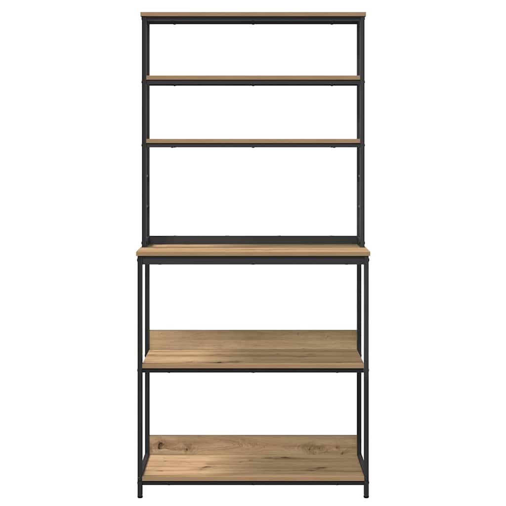 Mensola da cucina Rovere artigianale 80 x 40 x 168 cm