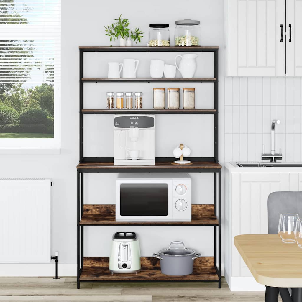 Mensola da cucina Rovere fumé 100 x 40 x 168 cm