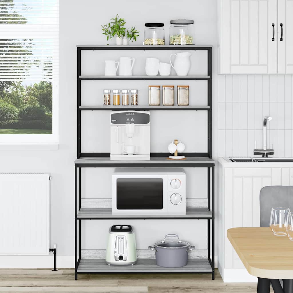 Mensola da cucina Grigio Sonoma 100 x 40 x 168 cm