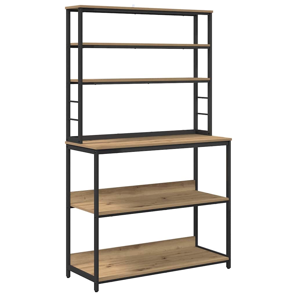 Mensola da cucina Rovere artigianale 100 x 40 x 168 cm