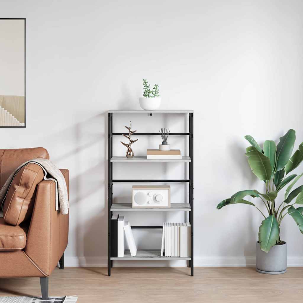 Libreria Grigio Sonoma 60 x 29,5 x 115 cm Legno multistrato
