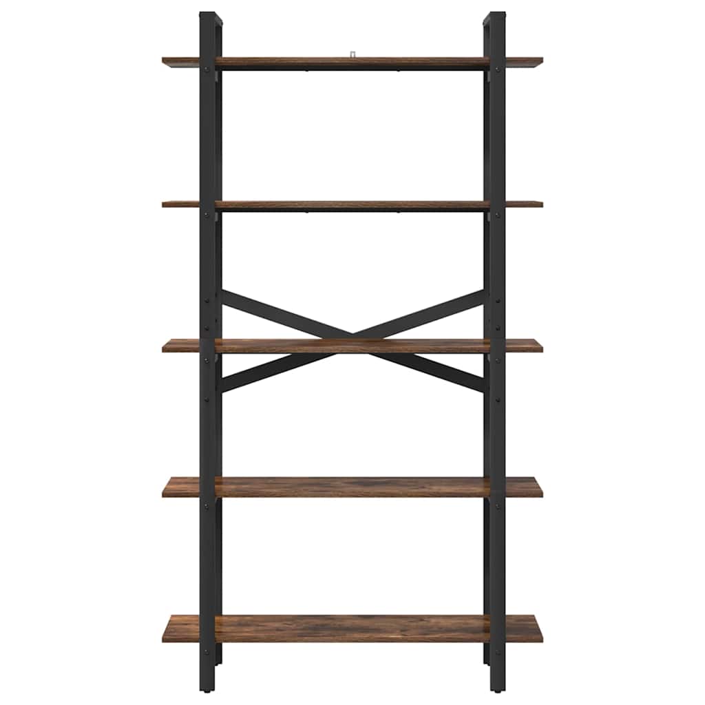 Libreria Rovere fumé 100 x 33,5 x 178 cm Legno multistrato