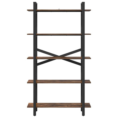 Libreria Rovere fumé 100 x 33,5 x 178 cm Legno multistrato