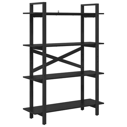 Libreria Rovere Nero 100 x 33,5 x 140 cm Legno multistrato