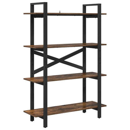 Libreria Rovere fumé 100 x 33,5 x 140 cm Legno multistrato