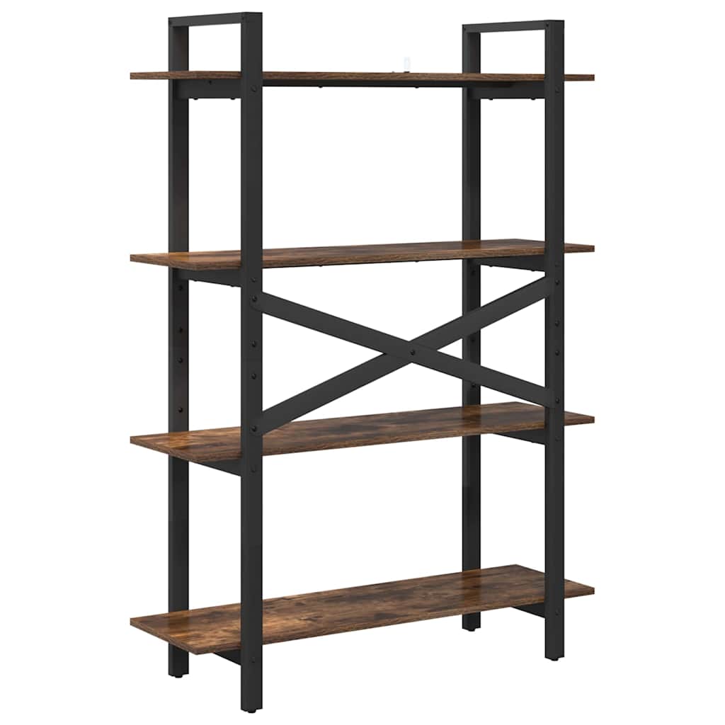 Libreria Rovere fumé 100 x 33,5 x 140 cm Legno multistrato