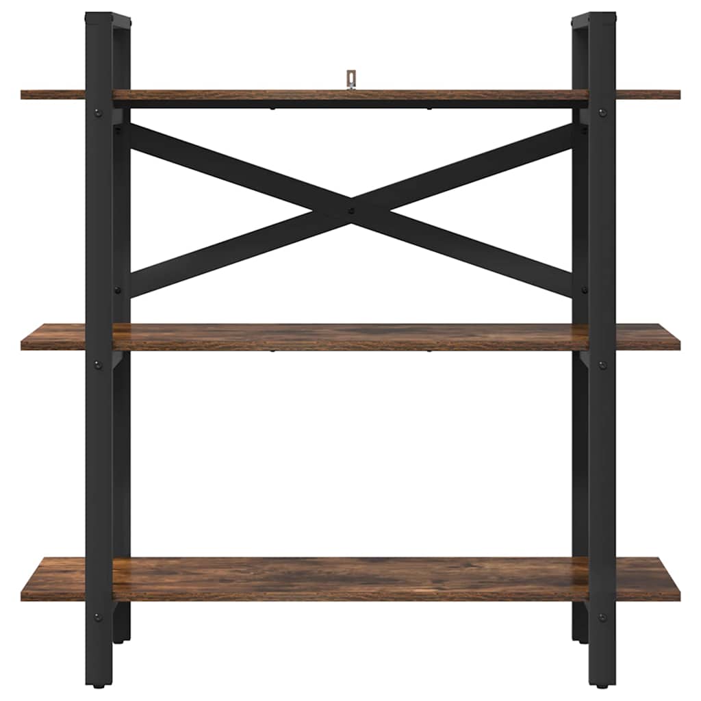 Libreria Rovere fumé 100 x 33,5 x 102 cm Legno multistrato