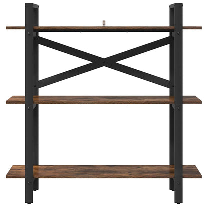 Libreria Rovere fumé 100 x 33,5 x 102 cm Legno multistrato