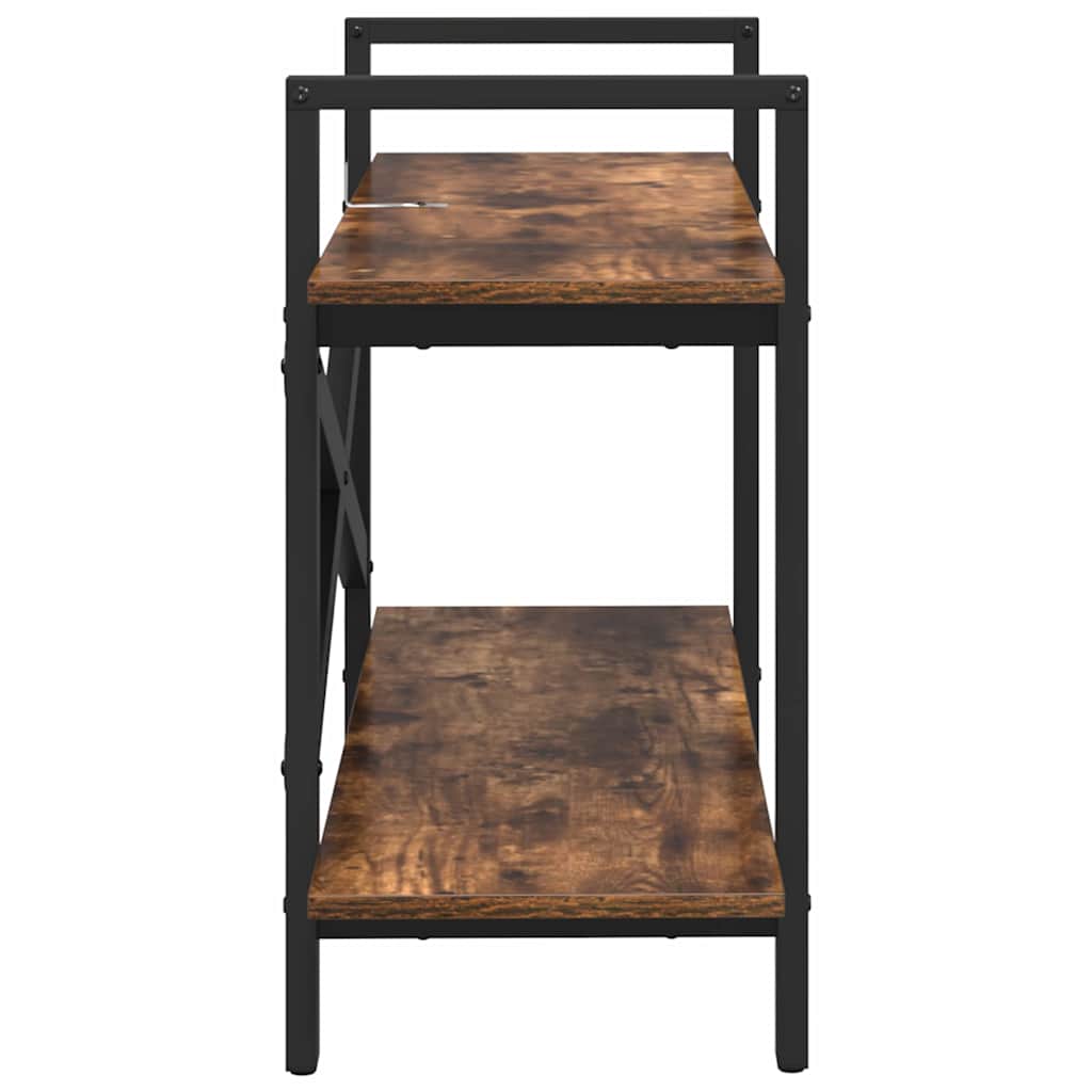 Libreria Rovere fumé 100 x 33,5 x 64 cm Legno multistrato