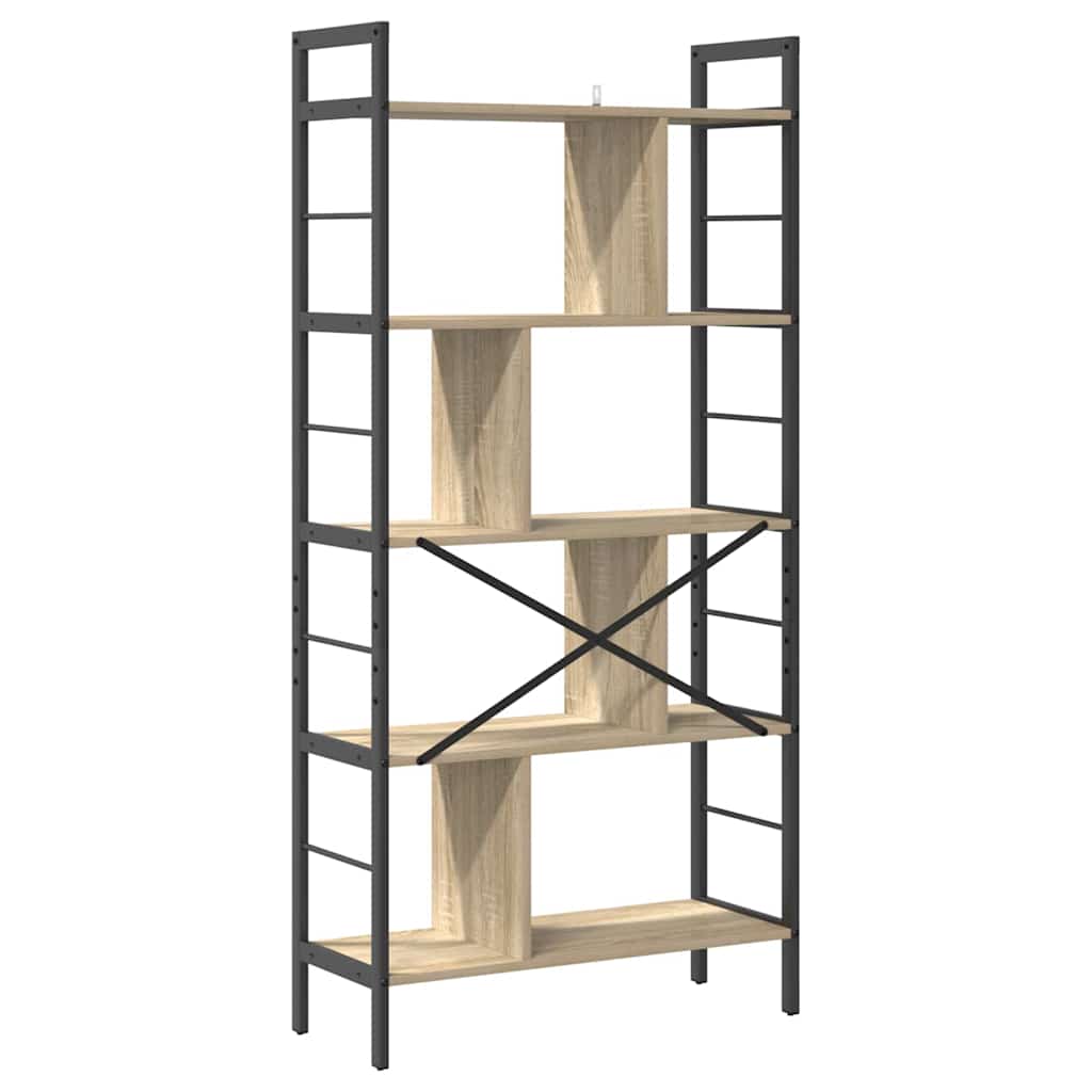 Libreria Rovere Sonoma 75 x 30 x 156 cm Legno multistrato | homemem39