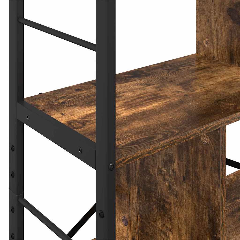 Libreria Rovere fumé 75 x 30 x 156 cm Legno multistrato | homemem39