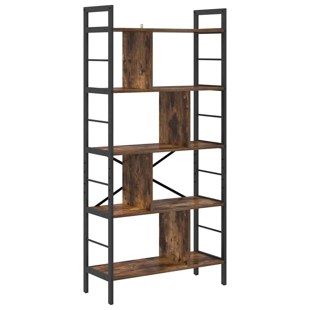 Libreria Rovere fumé 75 x 30 x 156 cm Legno multistrato | homemem39