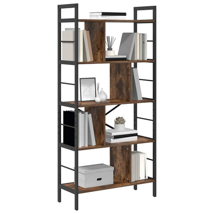 Libreria Rovere fumé 75 x 30 x 156 cm Legno multistrato | homemem39
