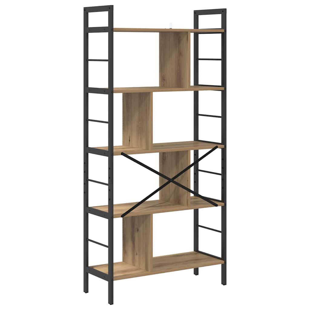 Libreria 9 livelli 75 x 30 x 156 cm Legno multistrato | homemem39