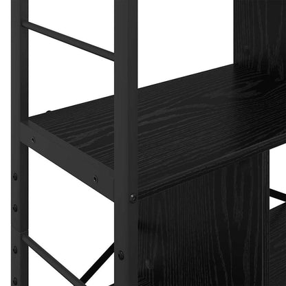 Libreria Rovere Nero 75 x 30 x 123,5 cm Legno multistrato | homemem39