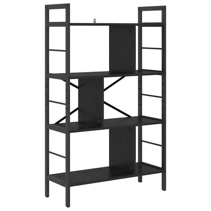 Libreria Rovere Nero 75 x 30 x 123,5 cm Legno multistrato | homemem39