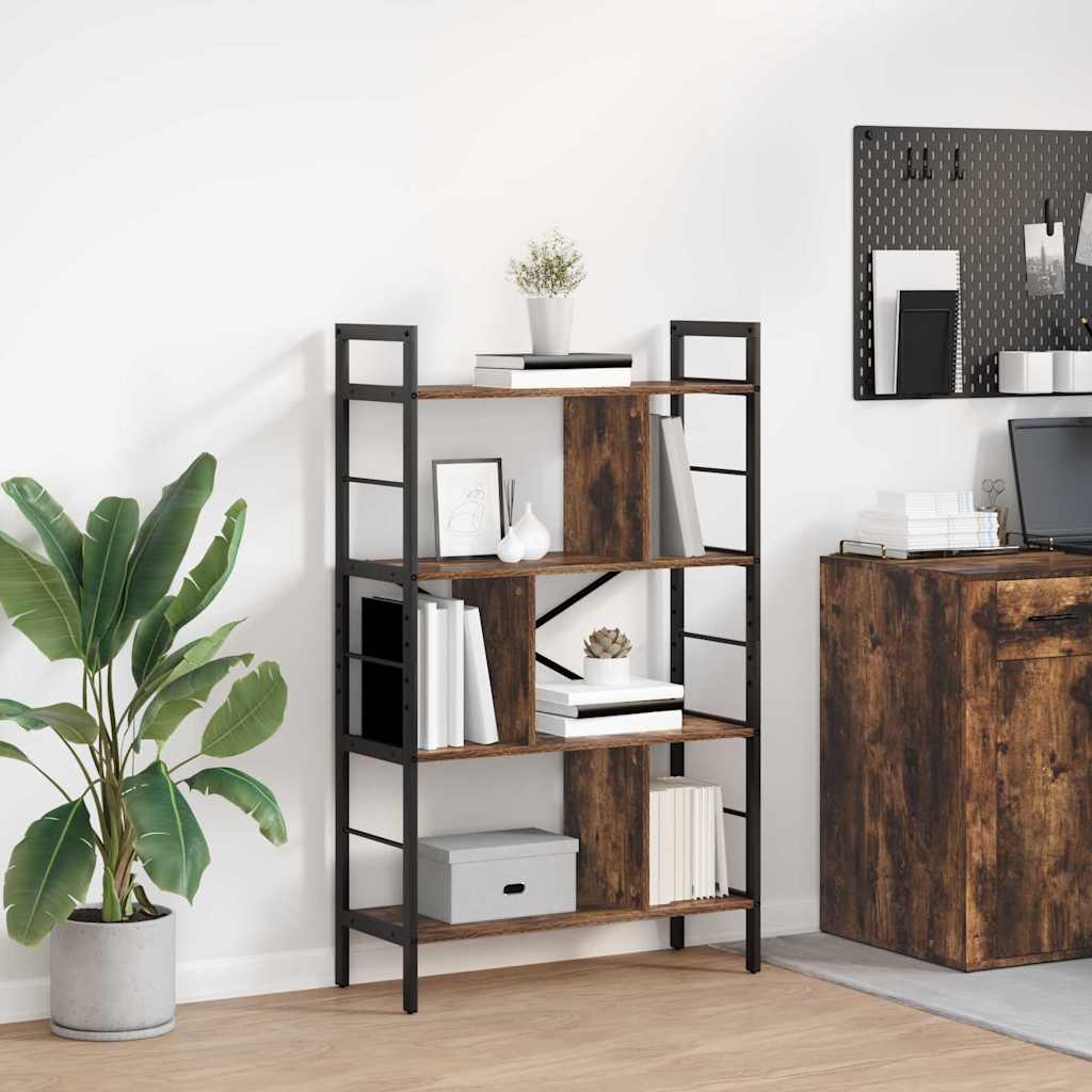 Libreria Rovere fumé 75 x 30 x 123,5 cm Legno multistrato | homemem39