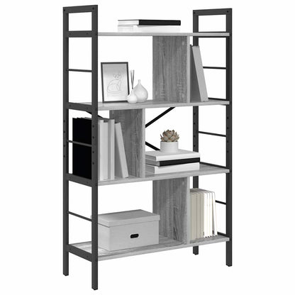 Libreria Grigio Sonoma 75 x 30 x 123,5 cm Legno multistrato | homemem39