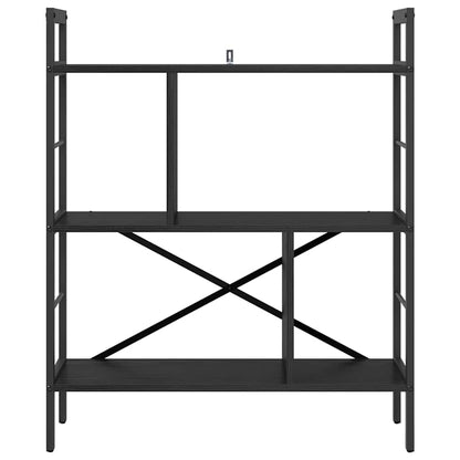 Libreria Rovere Nero 75 x 30 x 91 cm Legno multistrato | homemem39