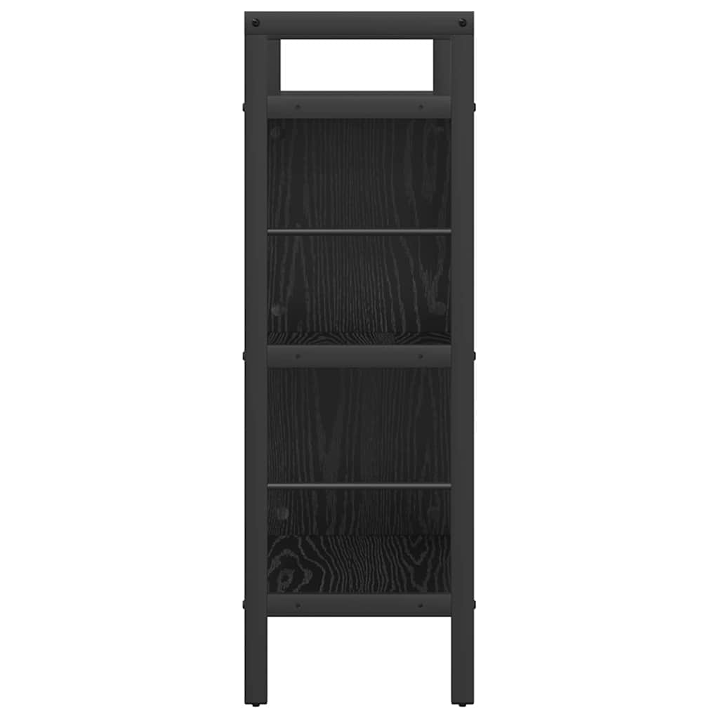 Libreria Rovere Nero 75 x 30 x 91 cm Legno multistrato | homemem39
