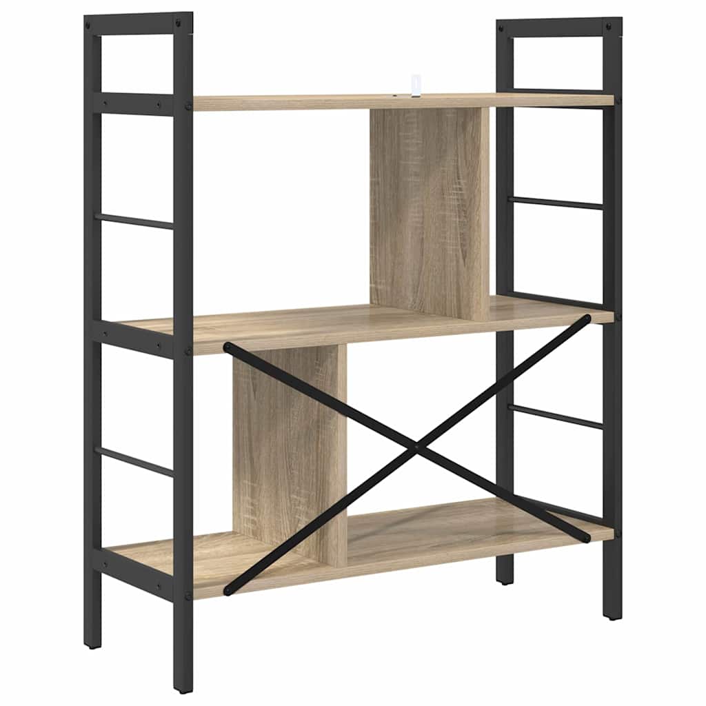 Libreria Rovere Sonoma 75 x 30 x 91 cm Legno multistrato | homemem39