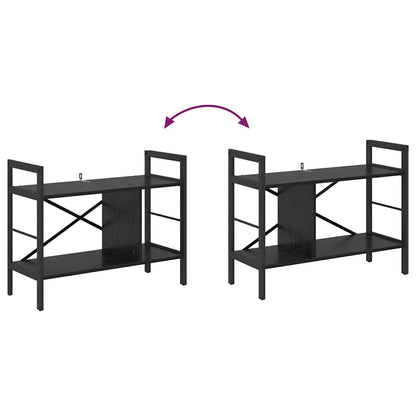 Libreria Rovere Nero 75 x 30 x 58,5 cm Legno multistrato | homemem39