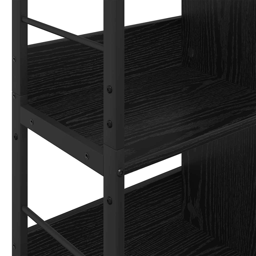 Libreria Rovere Nero 82 x 32 x 144,5 cm Legno multistrato | homemem39