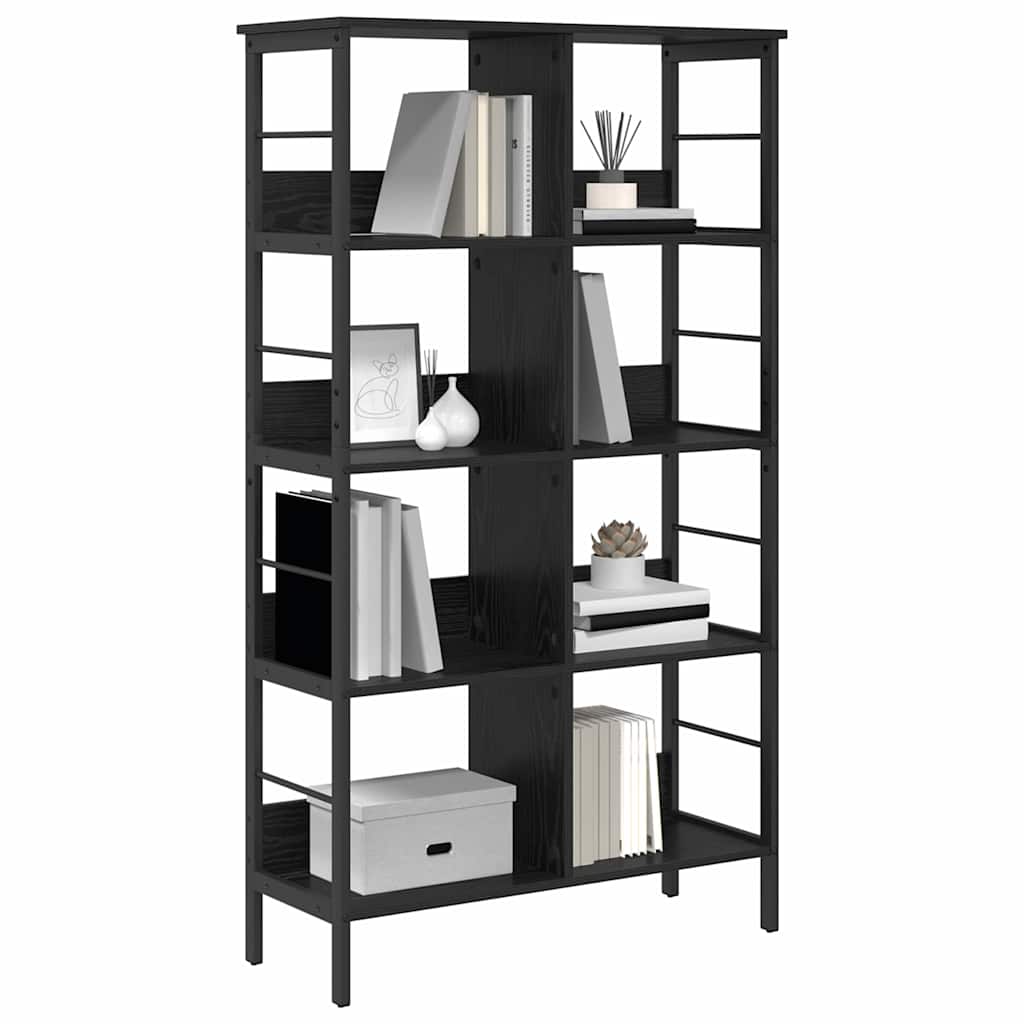 Libreria Rovere Nero 82 x 32 x 144,5 cm Legno multistrato | homemem39