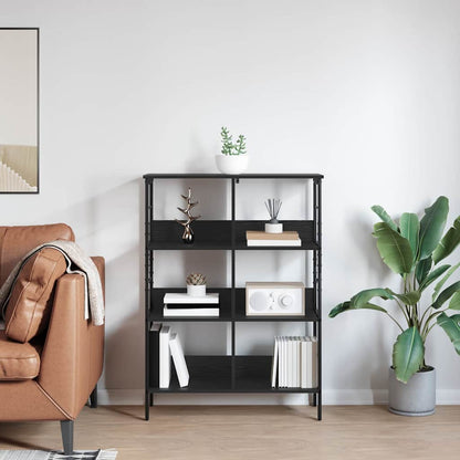 Libreria Rovere Nero 82 x 32 x 112 cm Legno multistrato | homemem39