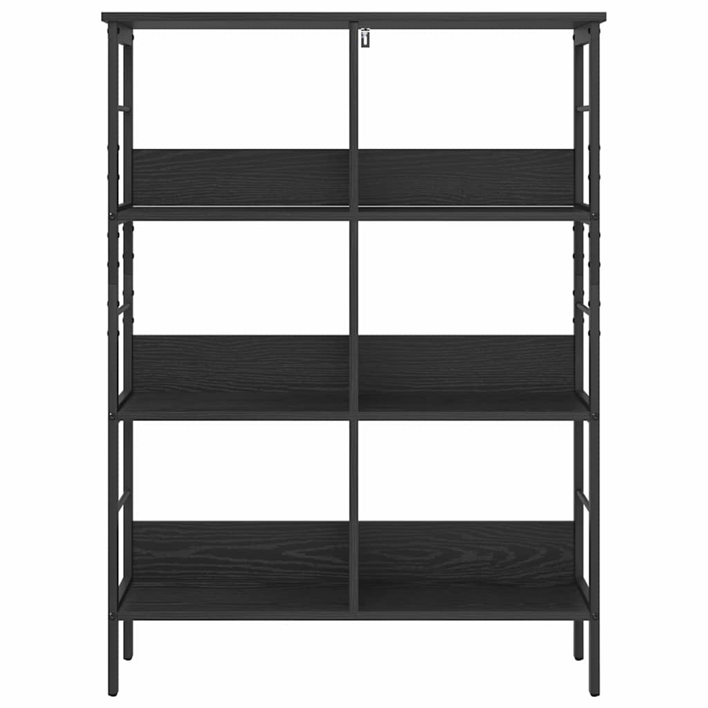 Libreria Rovere Nero 82 x 32 x 112 cm Legno multistrato | homemem39