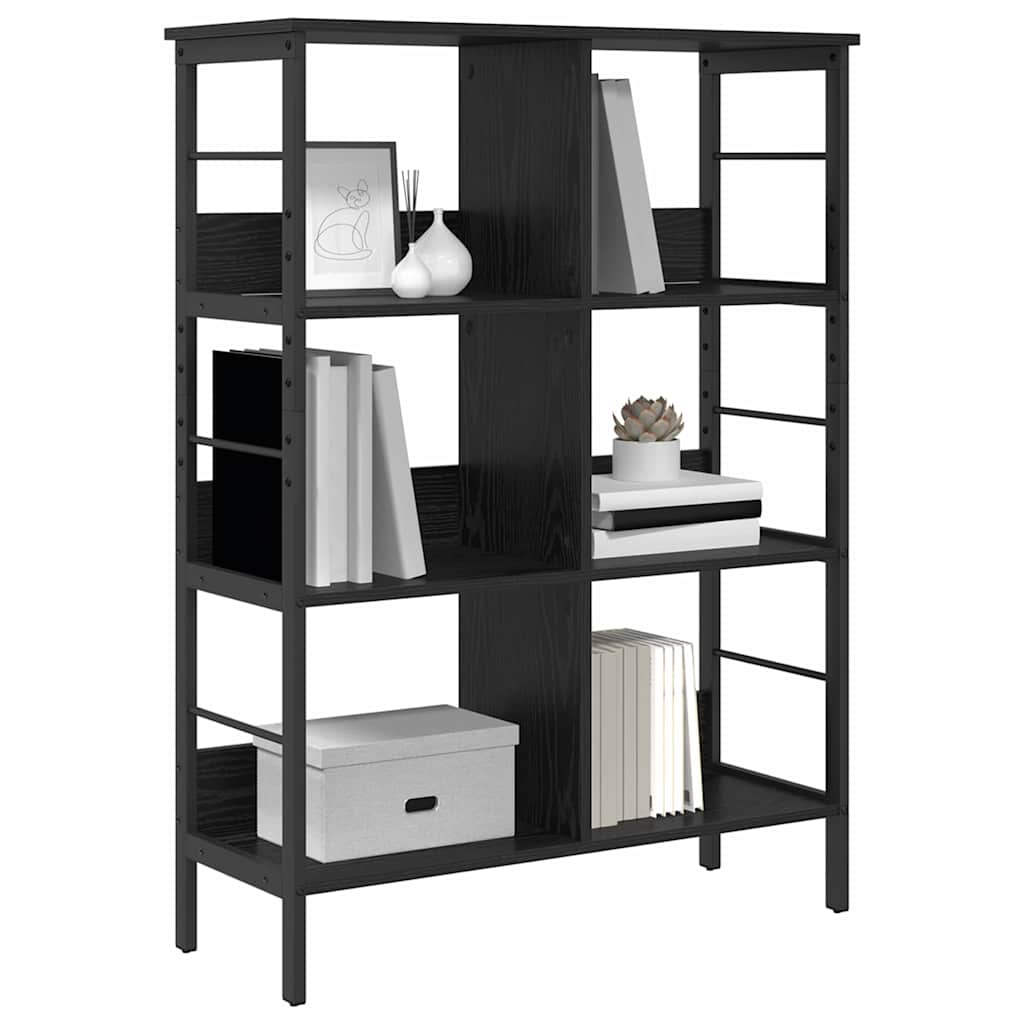 Libreria Rovere Nero 82 x 32 x 112 cm Legno multistrato | homemem39