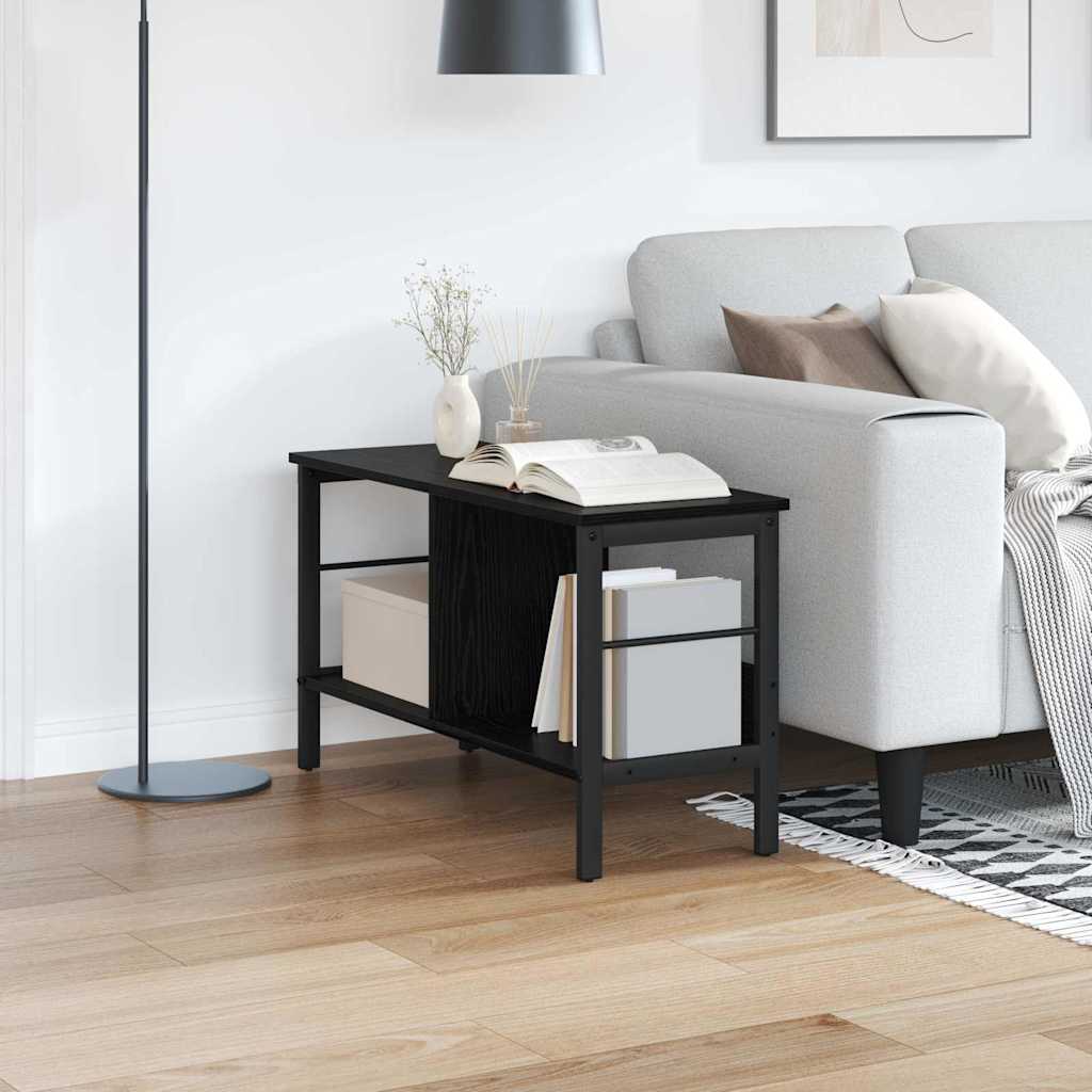 Libreria Rovere Nero 82 x 32 x 47 cm Legno multistrato | homemem39