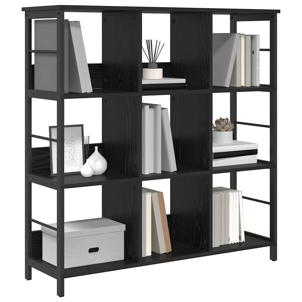 Libreria Rovere Nero 102 x 32 x 104,5 cm Legno multistrato | homemem39
