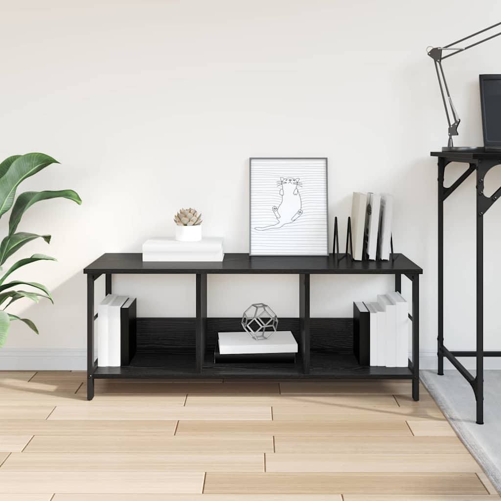 Libreria Rovere Nero 102 x 32 x 40,5 cm Legno multistrato | homemem39