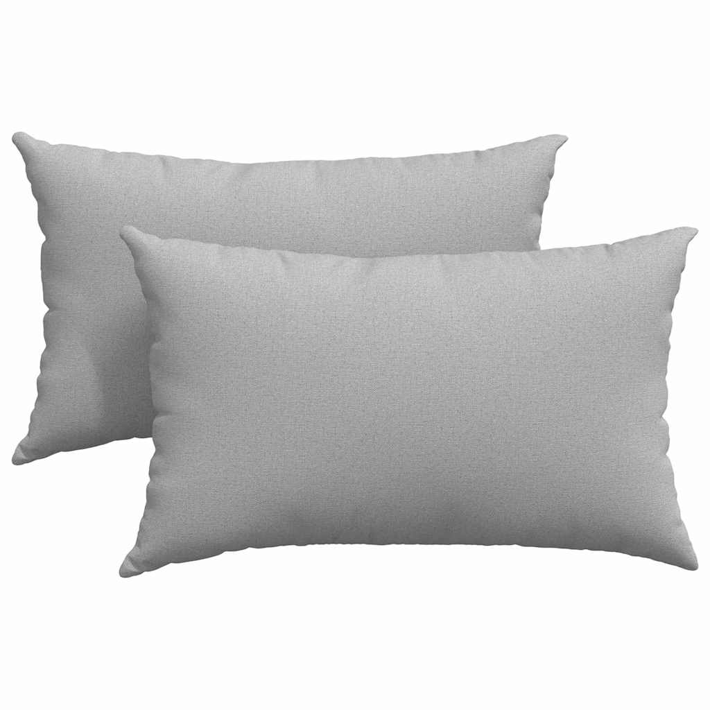 Cuscini da Divano 2 pcs Grigio Nuvola 50 x 30 cm Tessuto | homemem39