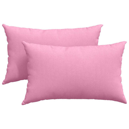 Cuscini da Divano 2 pcs Rosa 50 x 30 cm Tessuto | homemem39