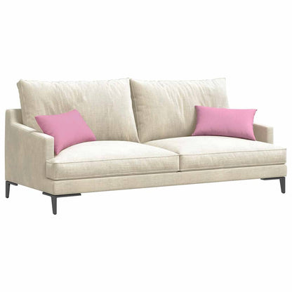 Cuscini da Divano 2 pcs Rosa 50 x 30 cm Tessuto | homemem39
