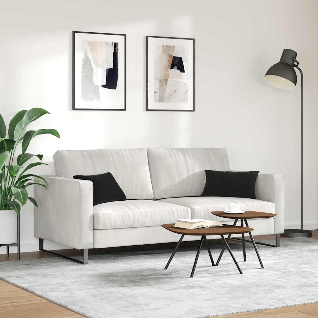 Cuscini da Divano 2 pcs Nero 50 x 30 cm Tessuto in Cords | homemem39