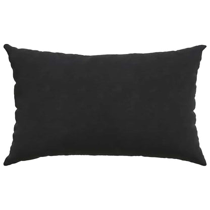 Cuscini da Divano 2 pcs Nero 50 x 30 cm Tessuto in Cords | homemem39