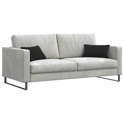 Cuscini da Divano 2 pcs Nero 50 x 30 cm Tessuto in Cords | homemem39