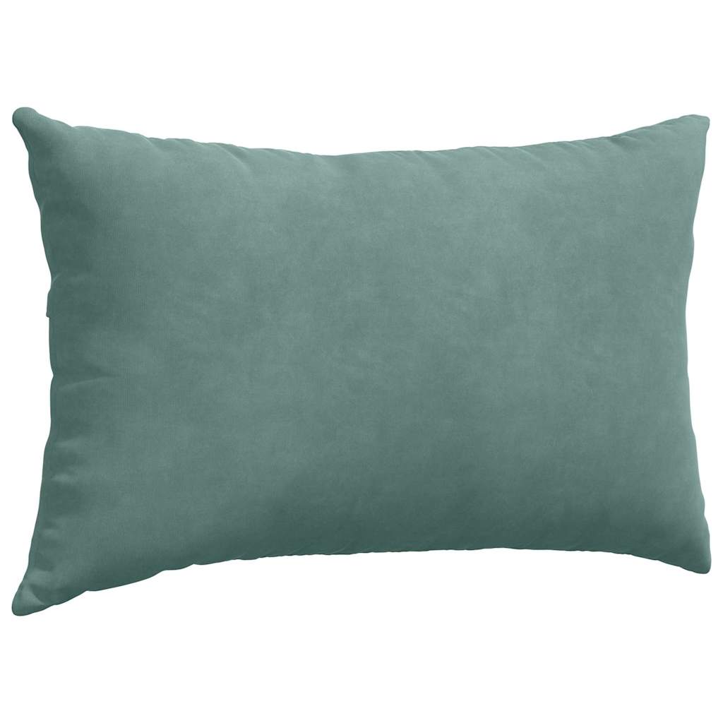 Cuscini da Divano 2 pcs Verde Mare 50 x 30 cm Tessuto in Cords | homemem39
