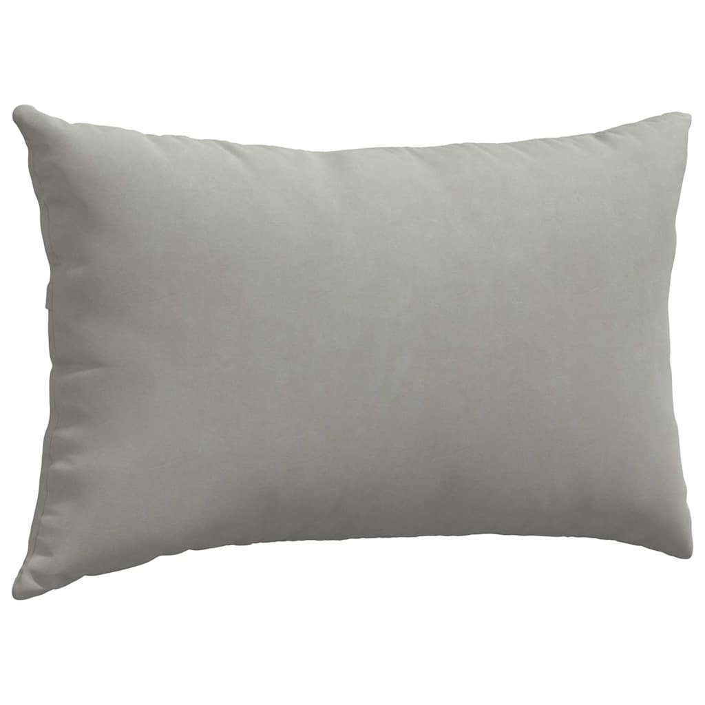 Cuscini da Divano 2 pcs Grigio chiaro 50 x 30 cm Tessuto | homemem39