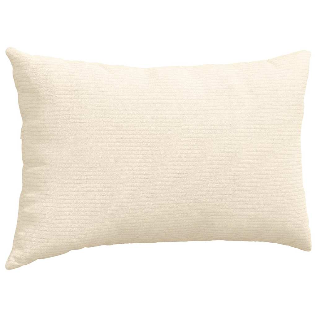 Cuscini da Divano 2 pcs Crema 50 x 30 cm Tessuto in Cords | homemem39